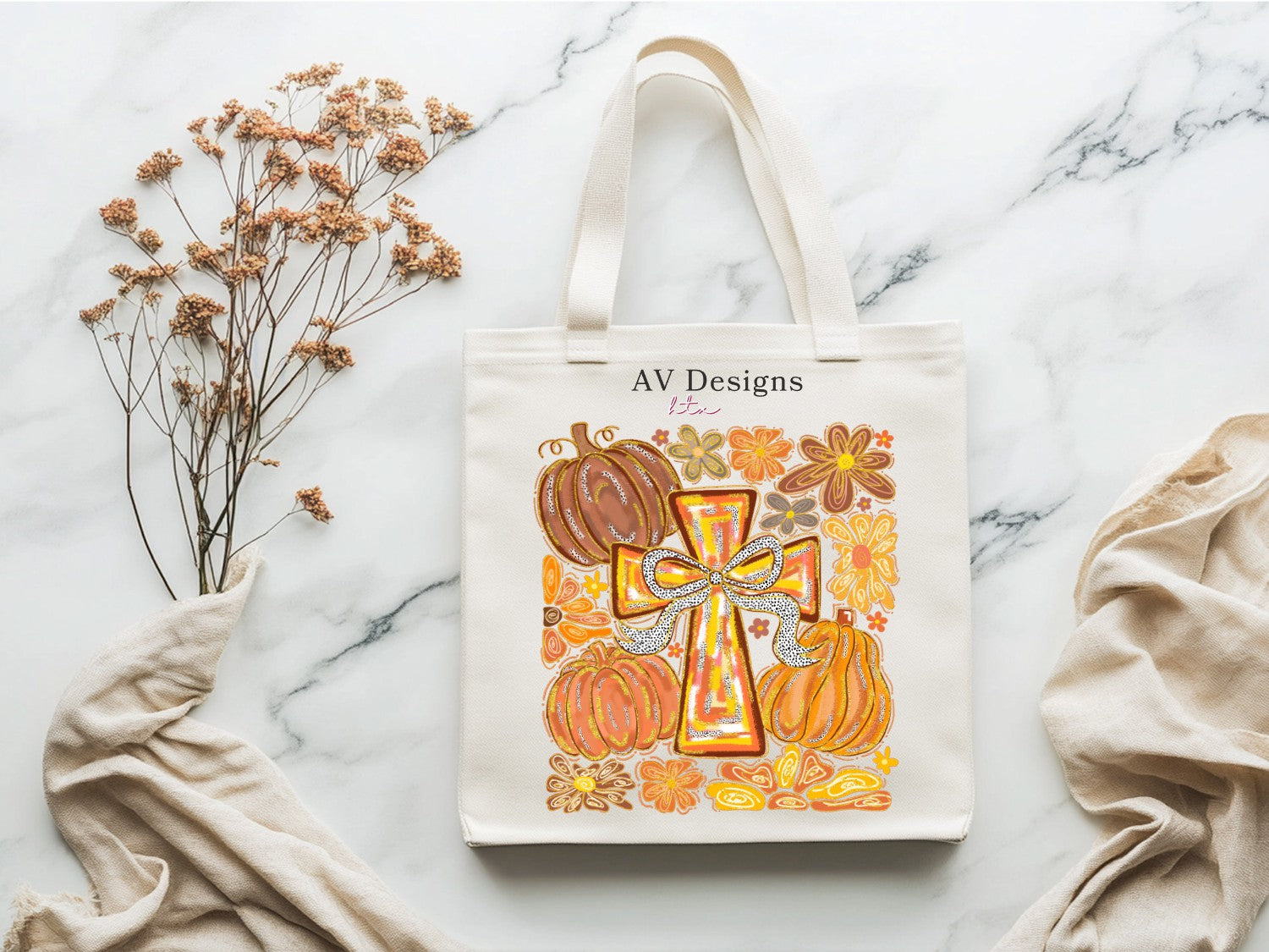 Autumn Cross tote