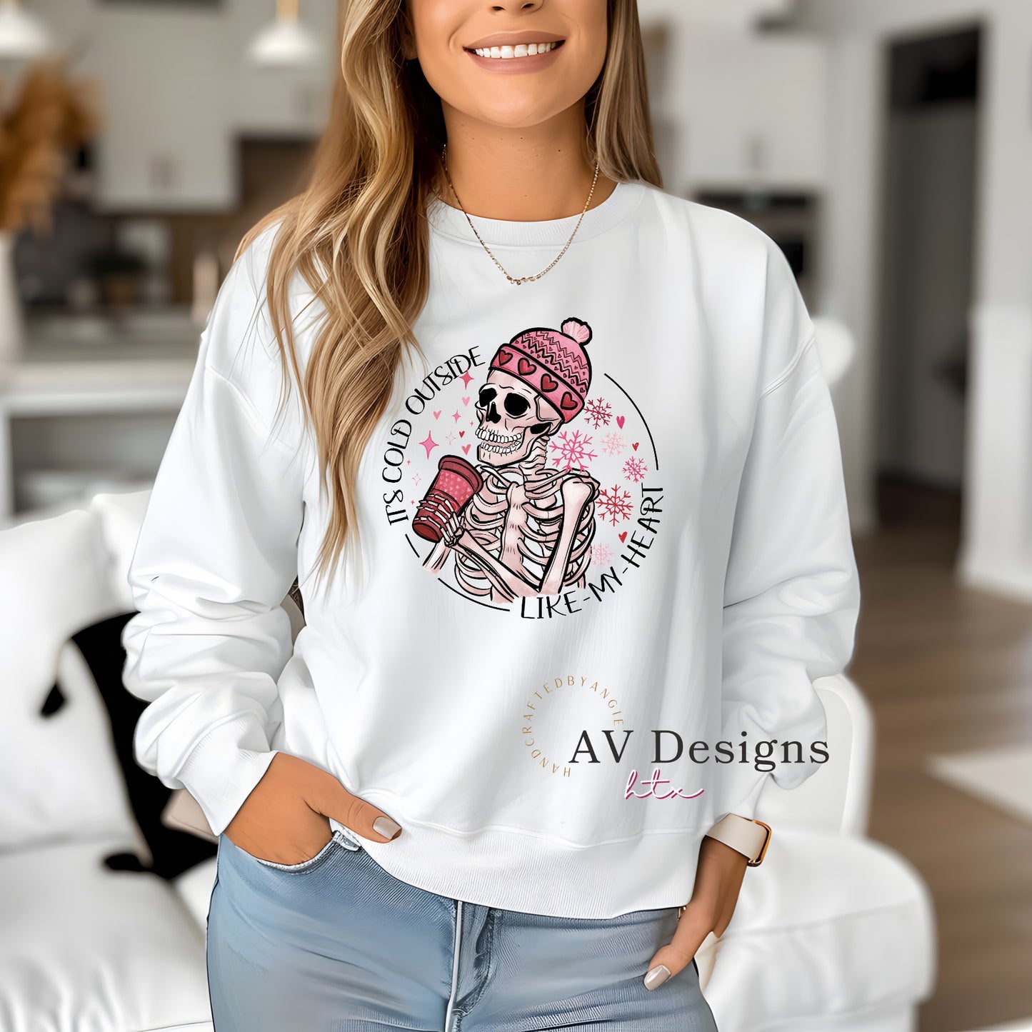 Cold like my heart Crew Sweater