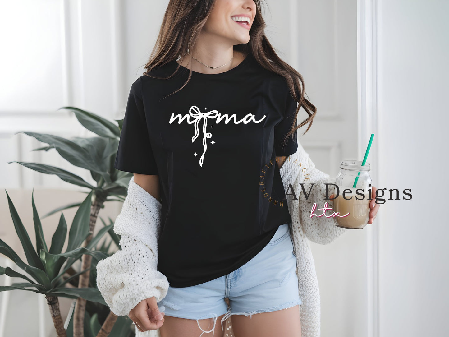 Cutesy Ribbon Mama Shirt
