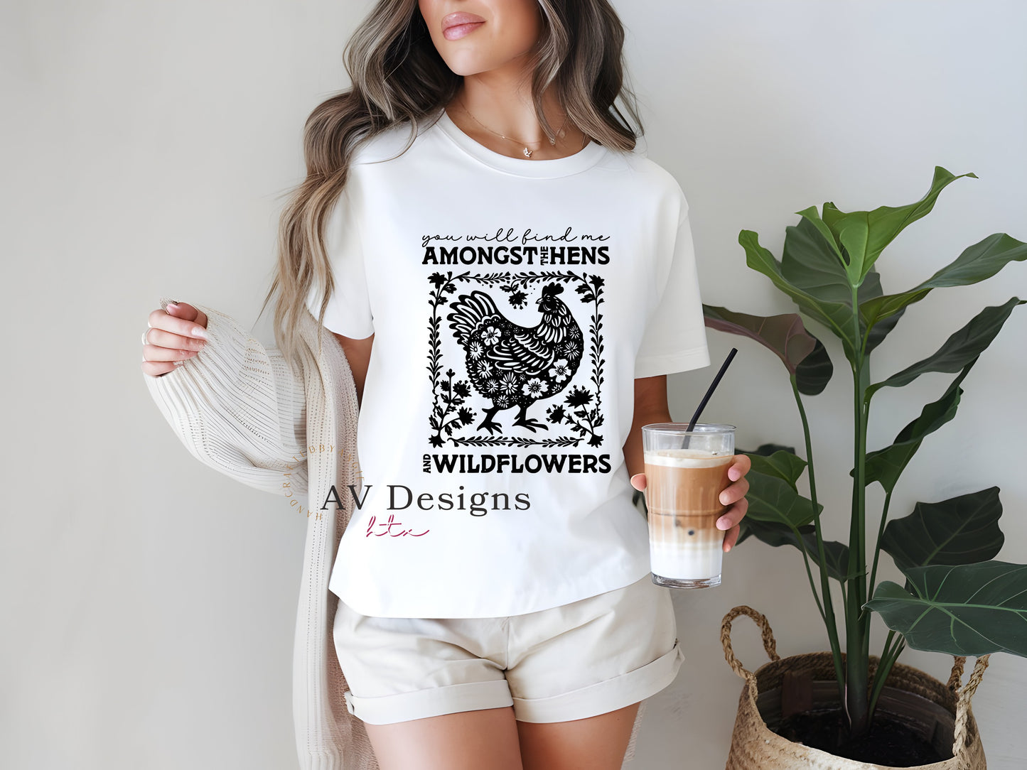 Hens and Wildflowers T-shirt