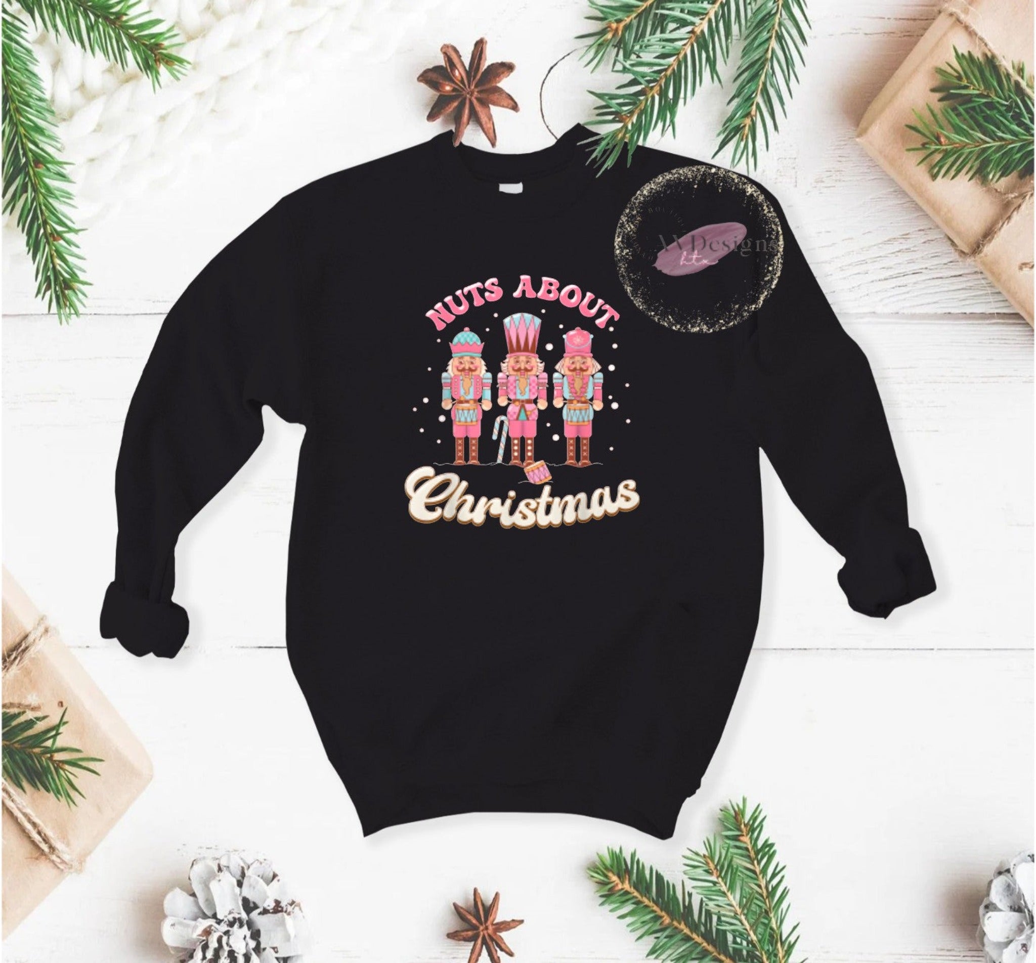 Nuts About Christmas Crew Sweater