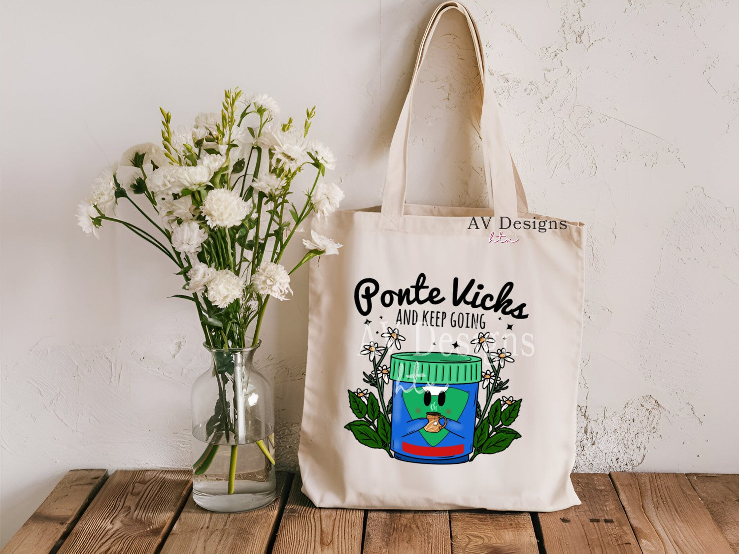 Ponte vicks Tote bag