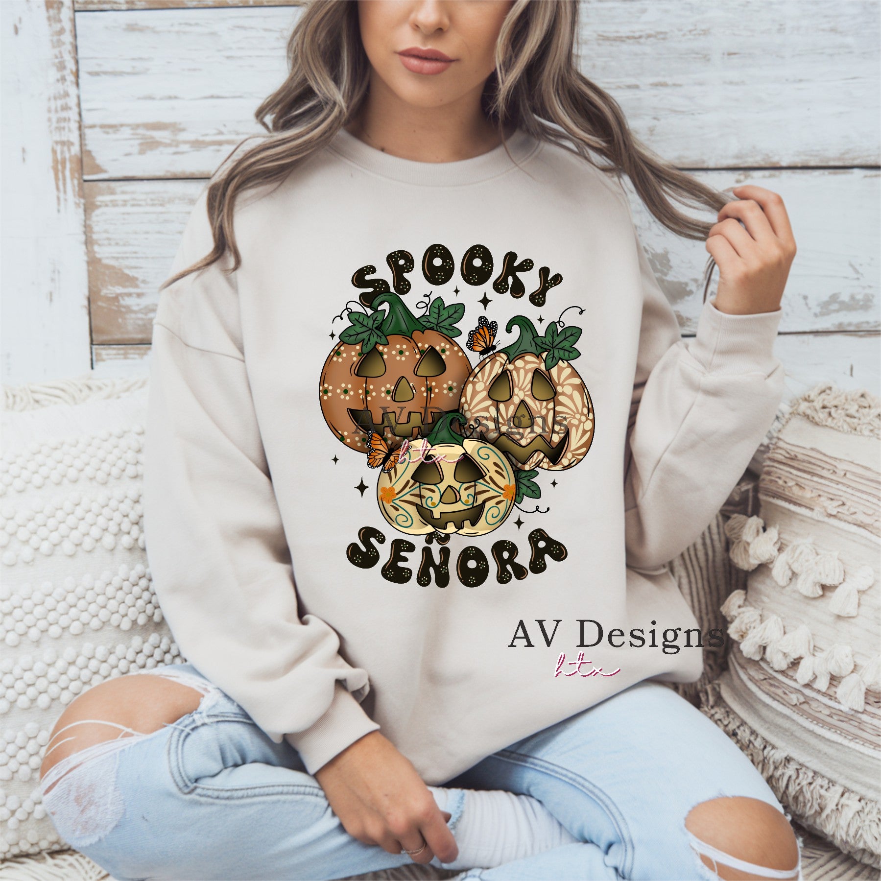 Spooky Senora Crew Sweater