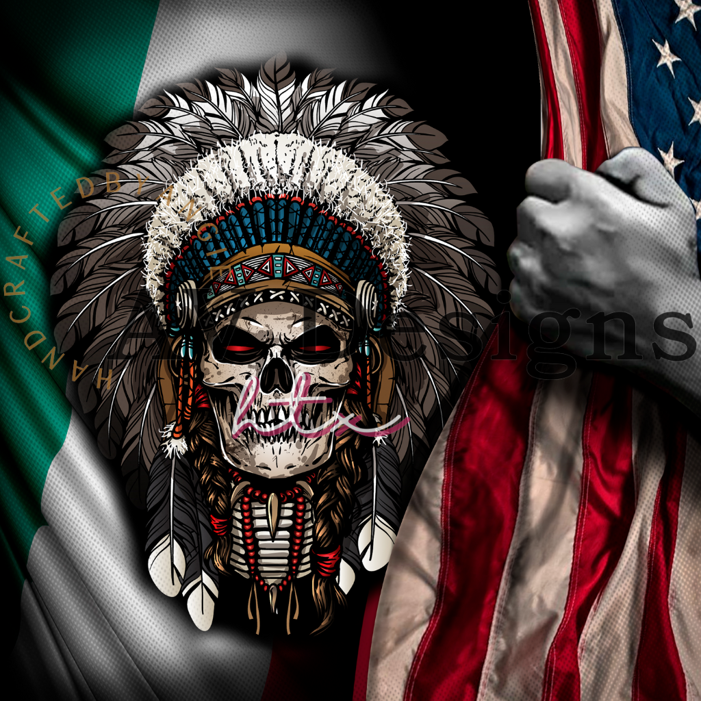 Mexican American Warrior Tumbler