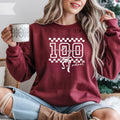 100 Days of School Checkered Sweatshirt