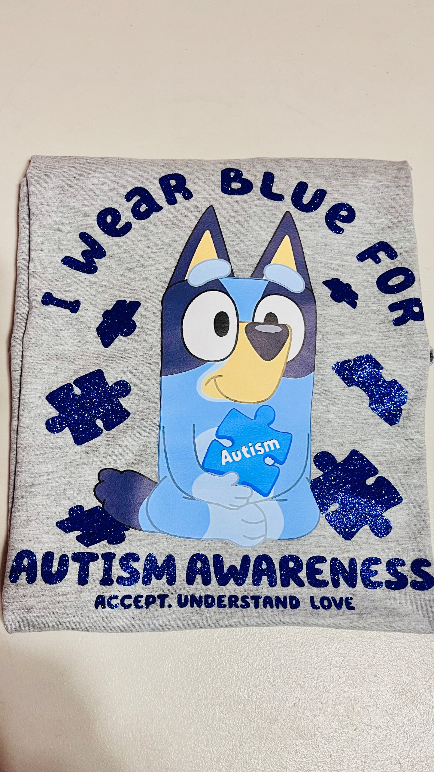 I wear Blue for Autism Awareness Tee