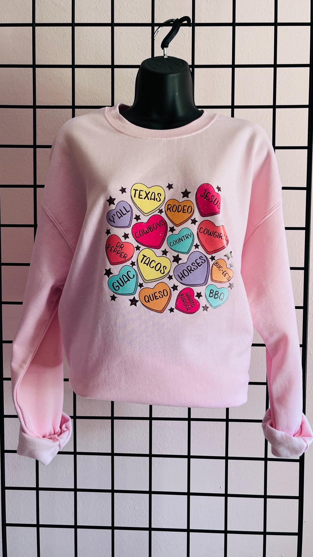 Country Candy Hearts Sweatshirt - RTS