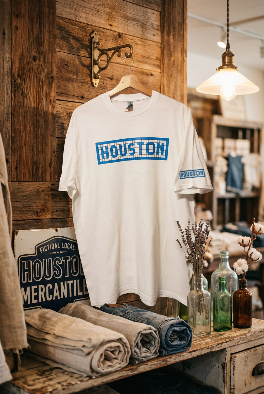 Houston Blue Tile T-shirt