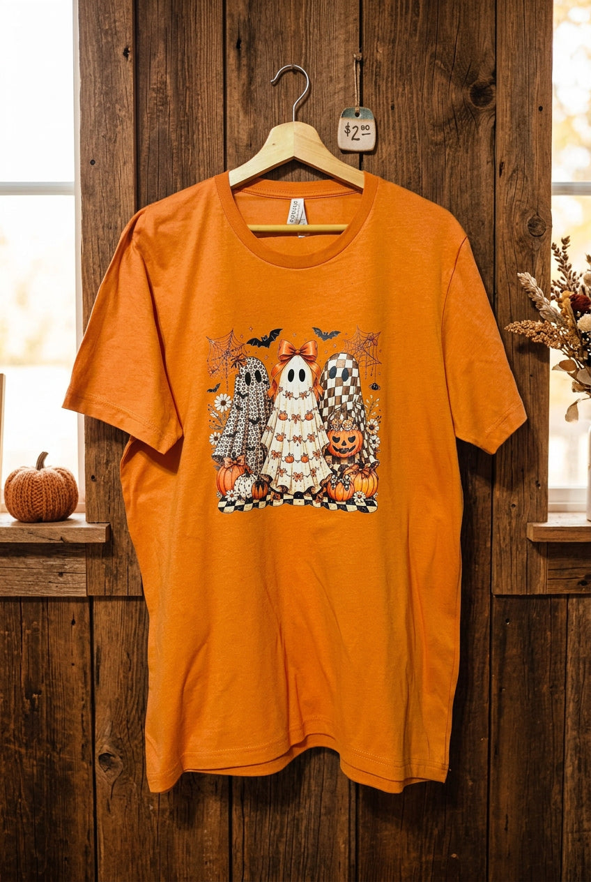 Preppy Haunting Ghost Tee - RTS