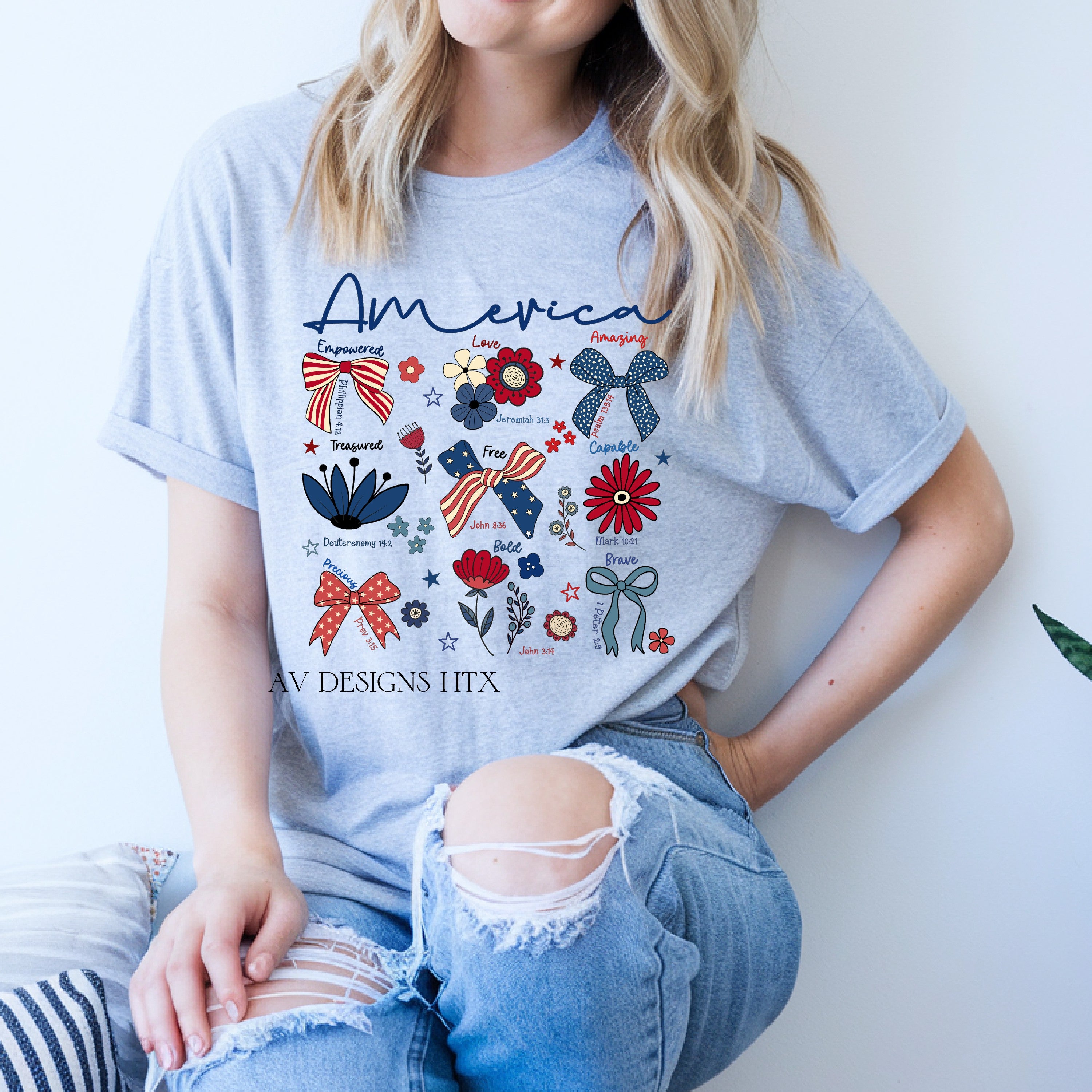 Patriotic Bible Verse Tee
