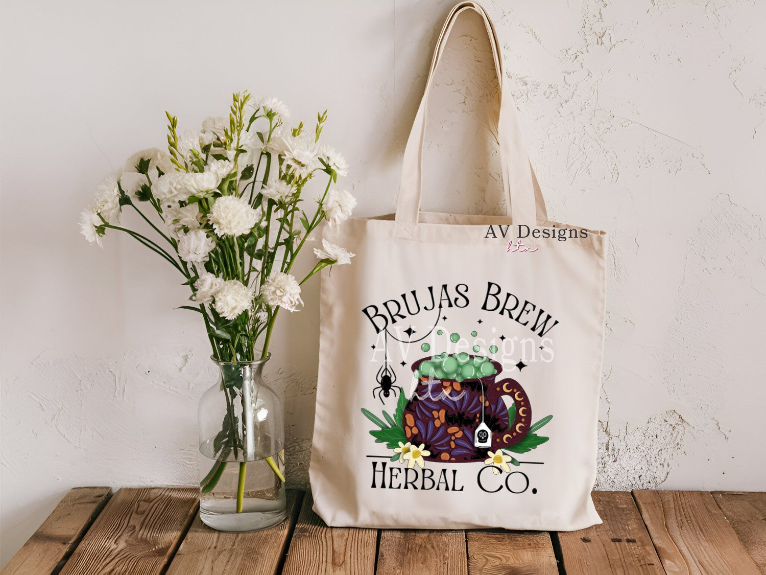 Bruja Brew tote bag