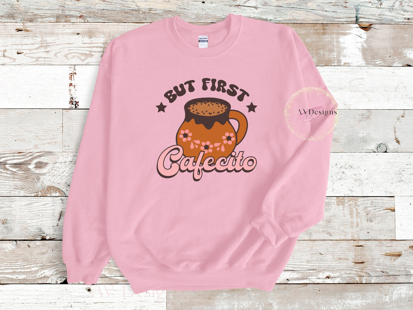 But First Cafecito Crew Sweater