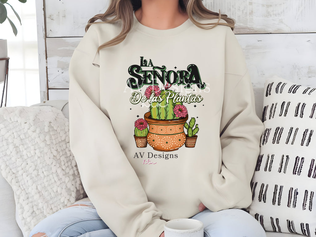 La Senora de las Plantas Succulents Sweatshirt