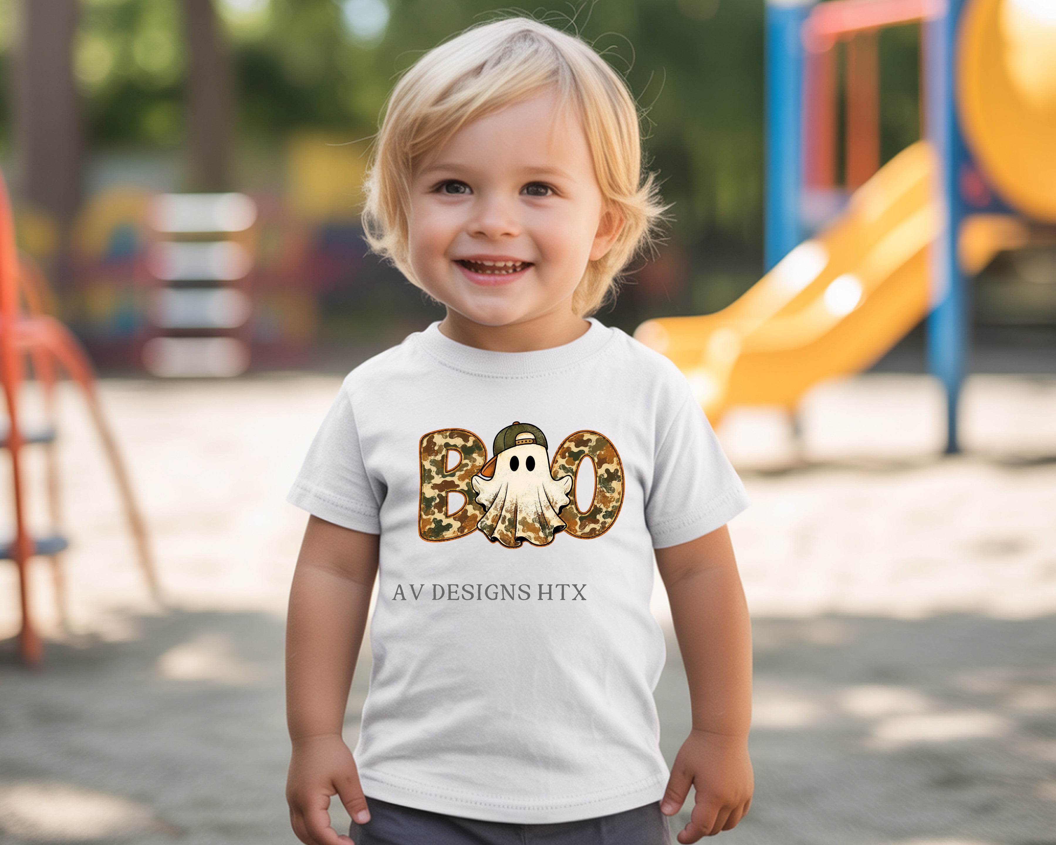 Camo BOO youth T-shirt