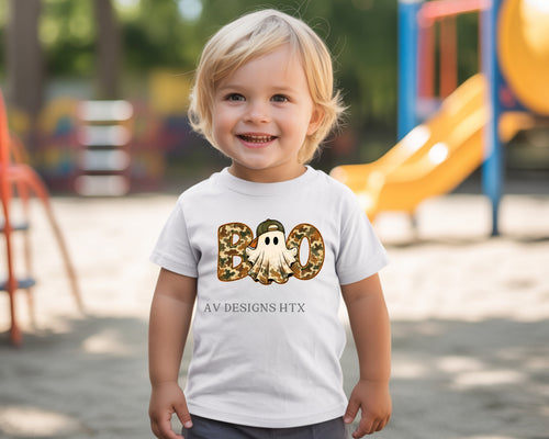Camo BOO youth T-shirt