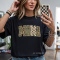 Camo and Checkered Mama Tee