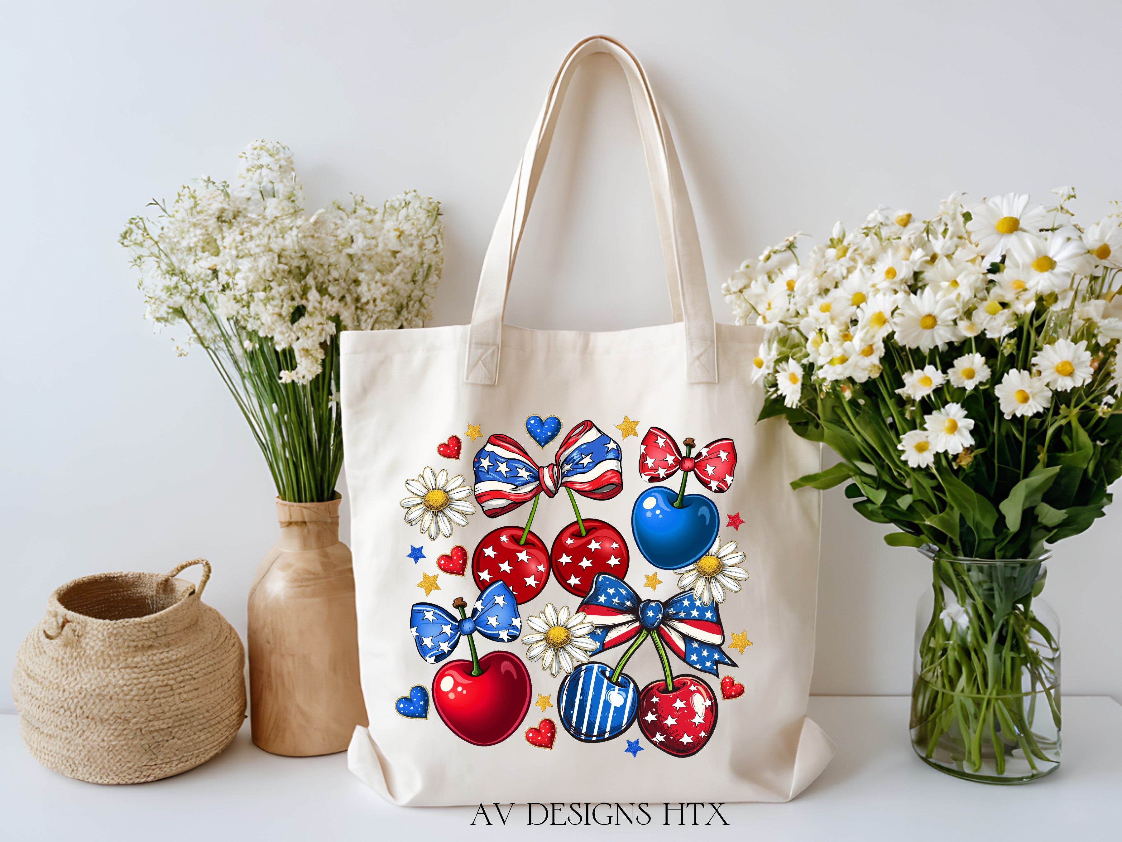 Coquette 4th of July Tote