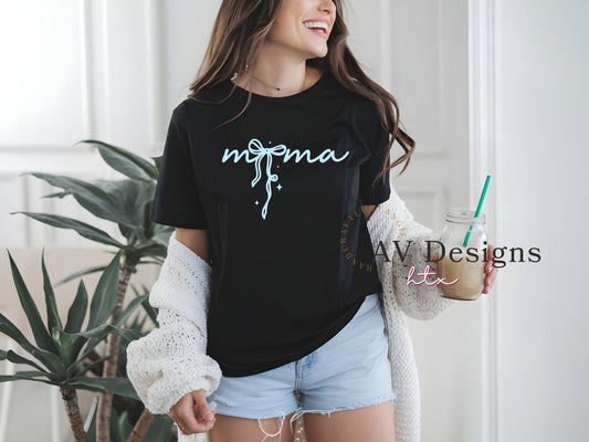 Cutesy Ribbon Mama Shirt