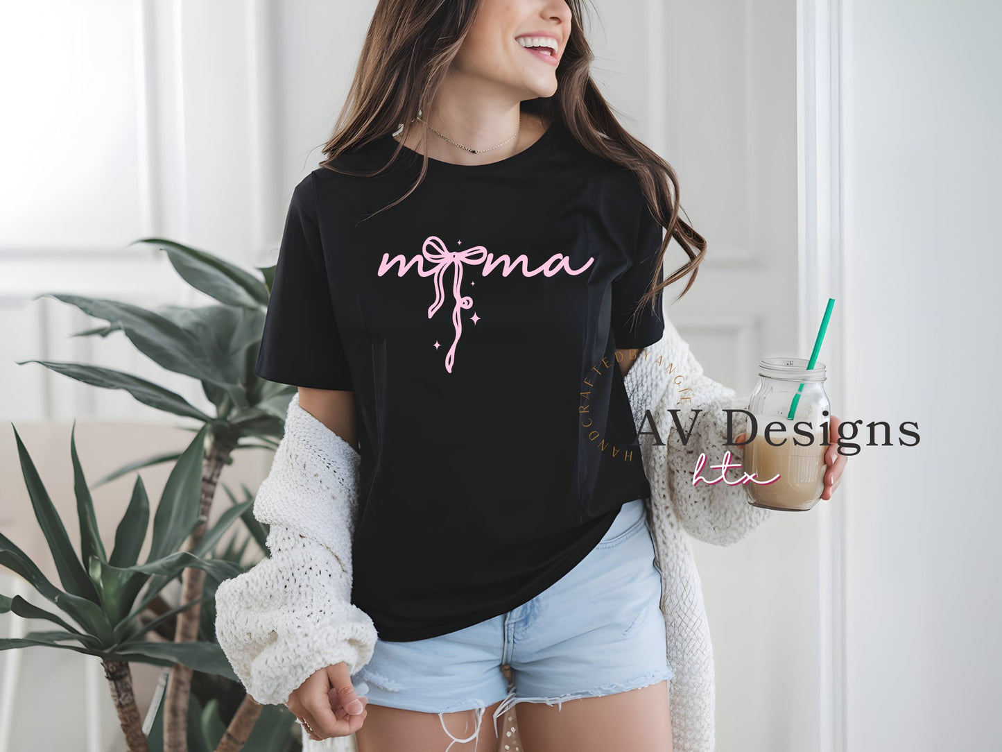 Cutesy Ribbon Mama Shirt