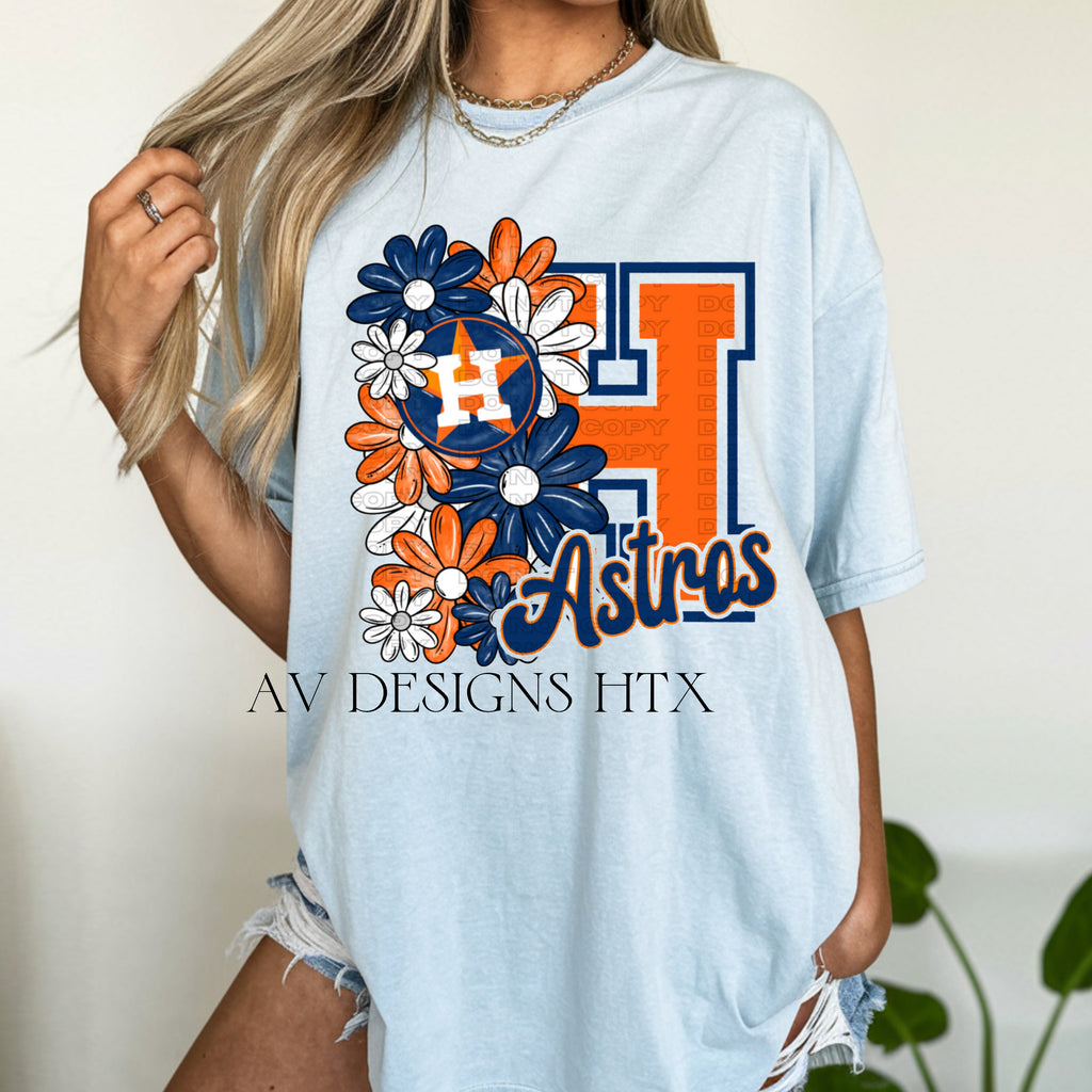 Floral Baseball Tee