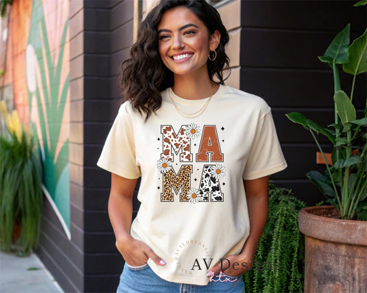 Floral MAMA Tee
