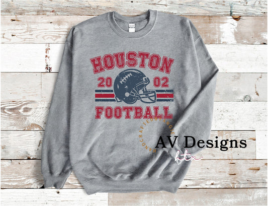 Houston Football Crew Sweater