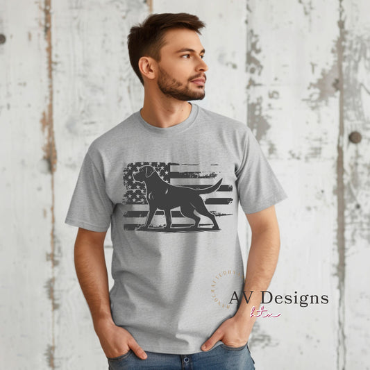 Hunting Dog Flag T-shirt