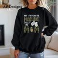 My Favorite Marine calls me Mom Crew Sweater