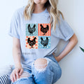 Patriotic Floral Hens Tee