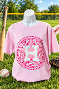 Pink Baseball Talavera Tee