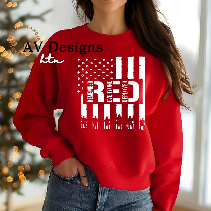 RED Friday Crew Sweater
