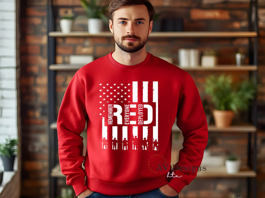 RED Friday Crew Sweater