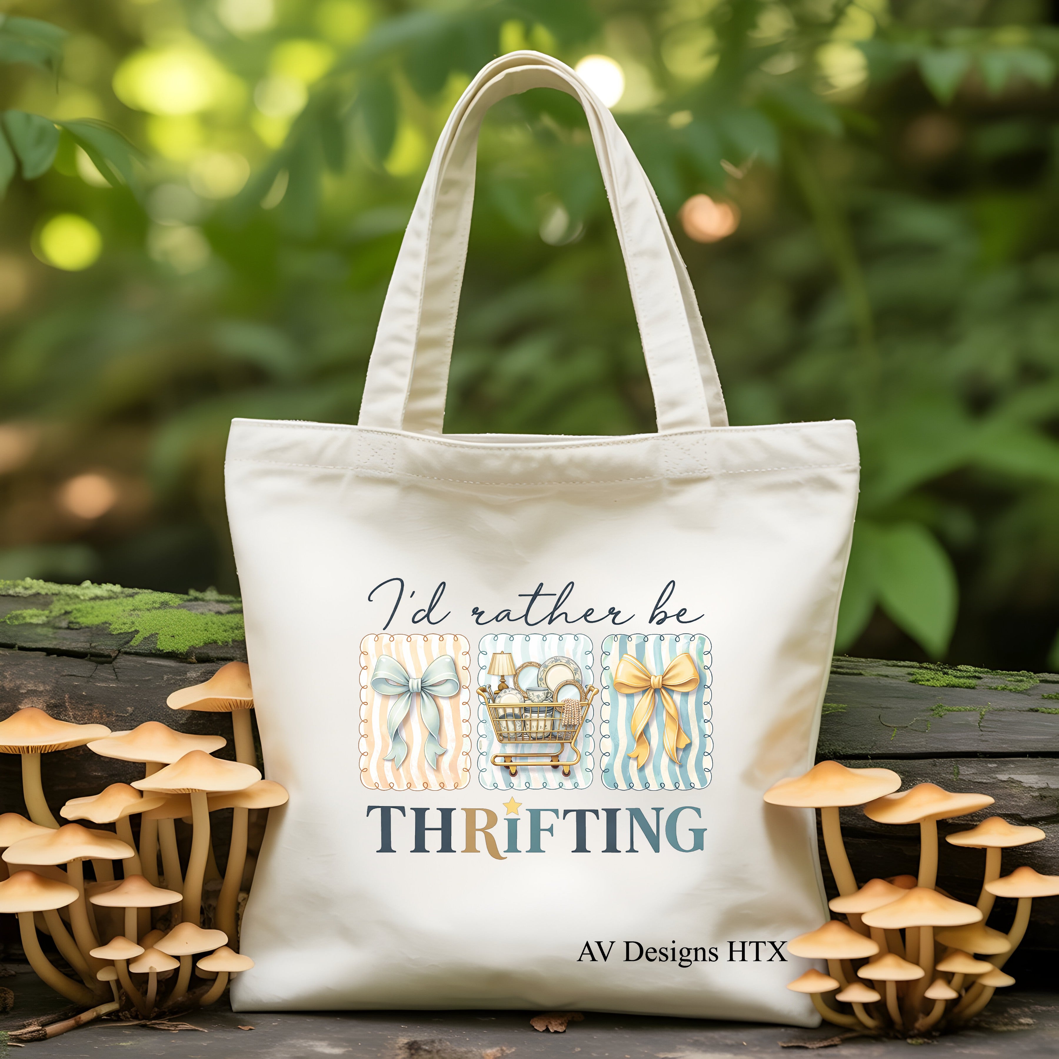 I'd rather be thrifting Tote