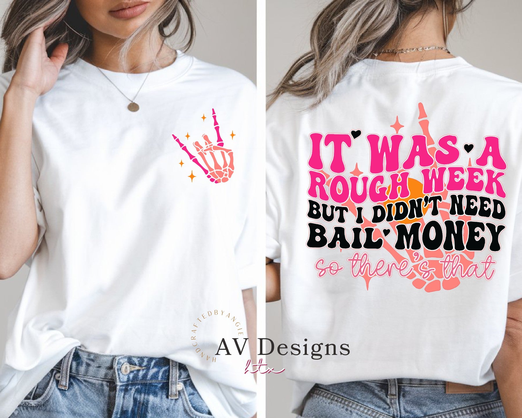 It Was A Rough Week Tee front and back