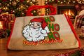 Santa Jute tote bag
