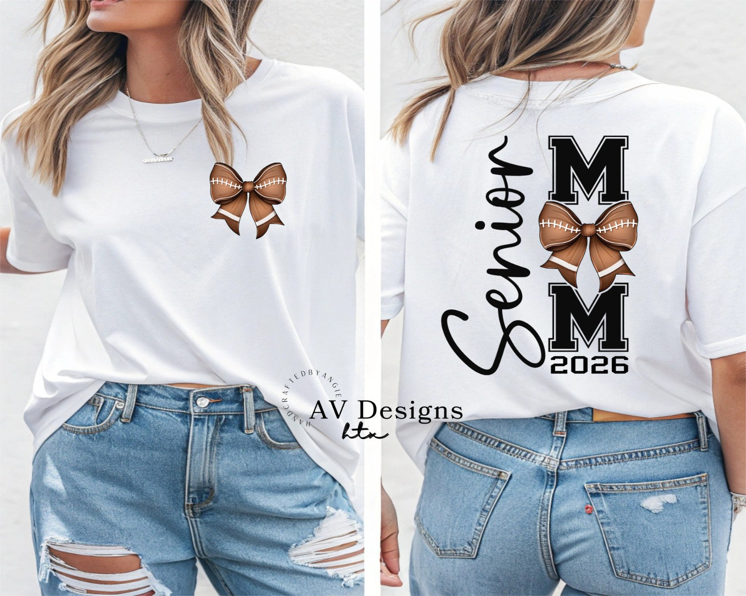 Senior Football Mom Tee