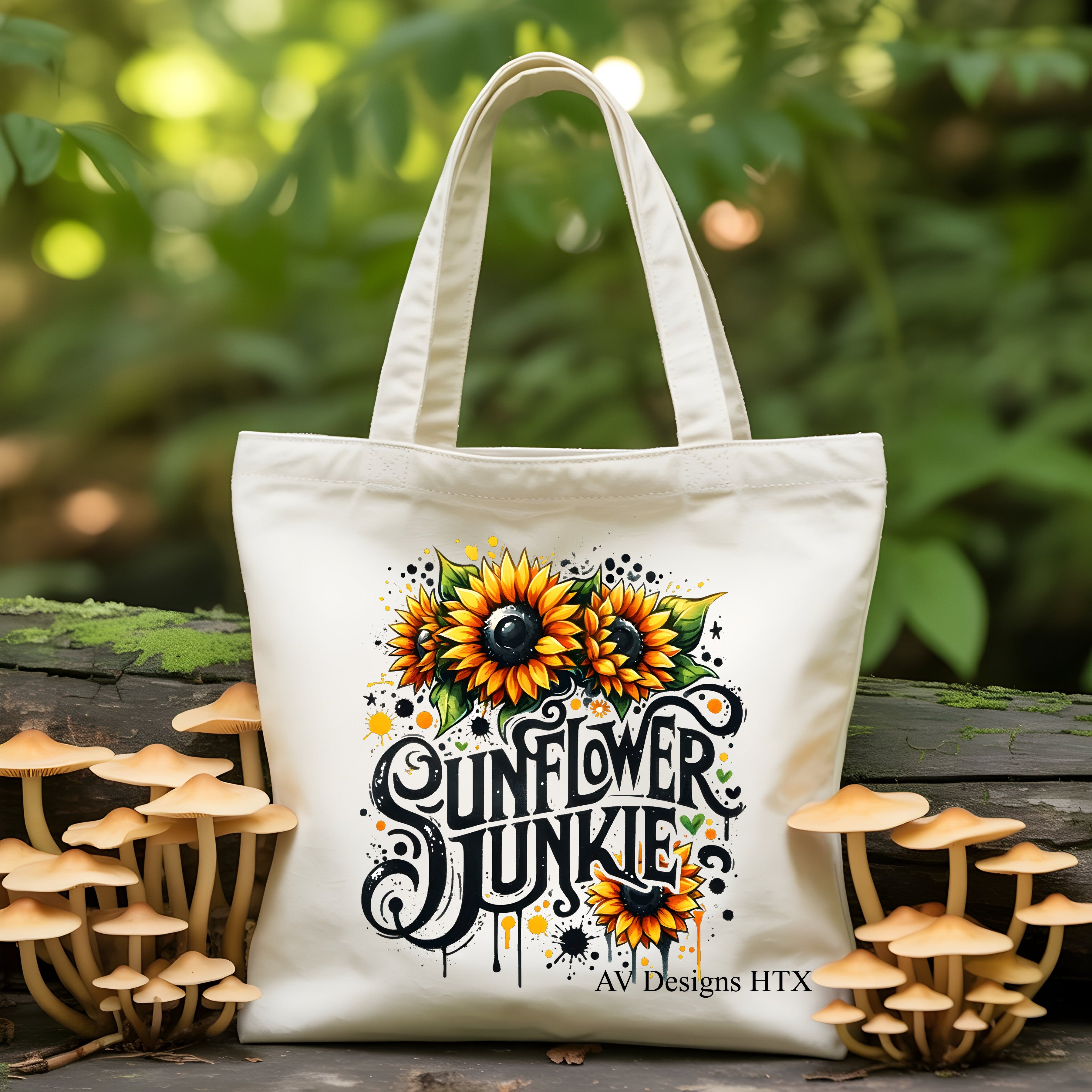 Sunflower Junkie Tote
