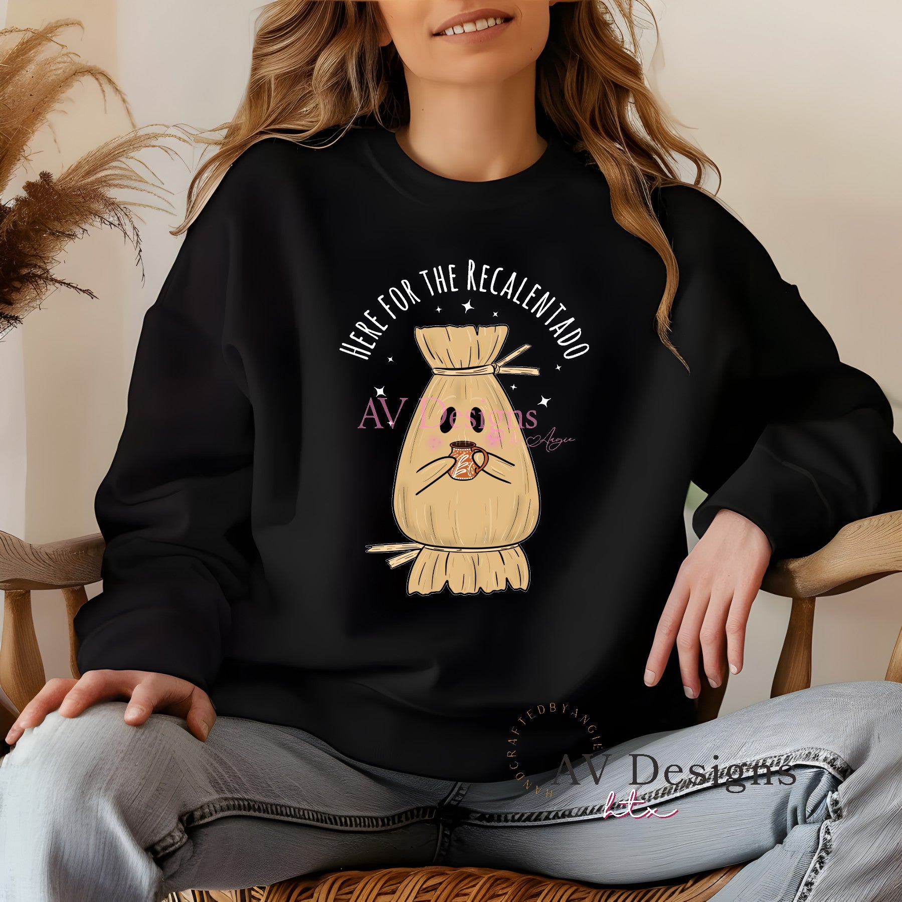 Here for the Recalentado Tamalito Crew sweater