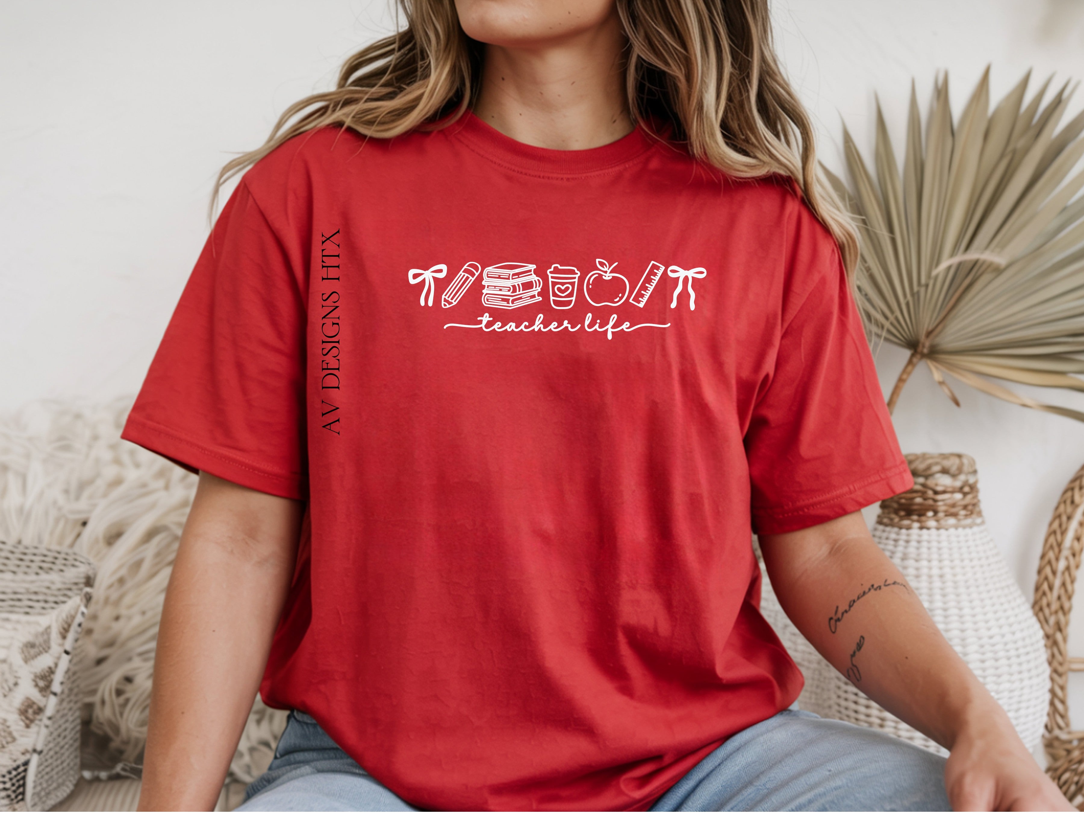 Teacher life doodle Tee