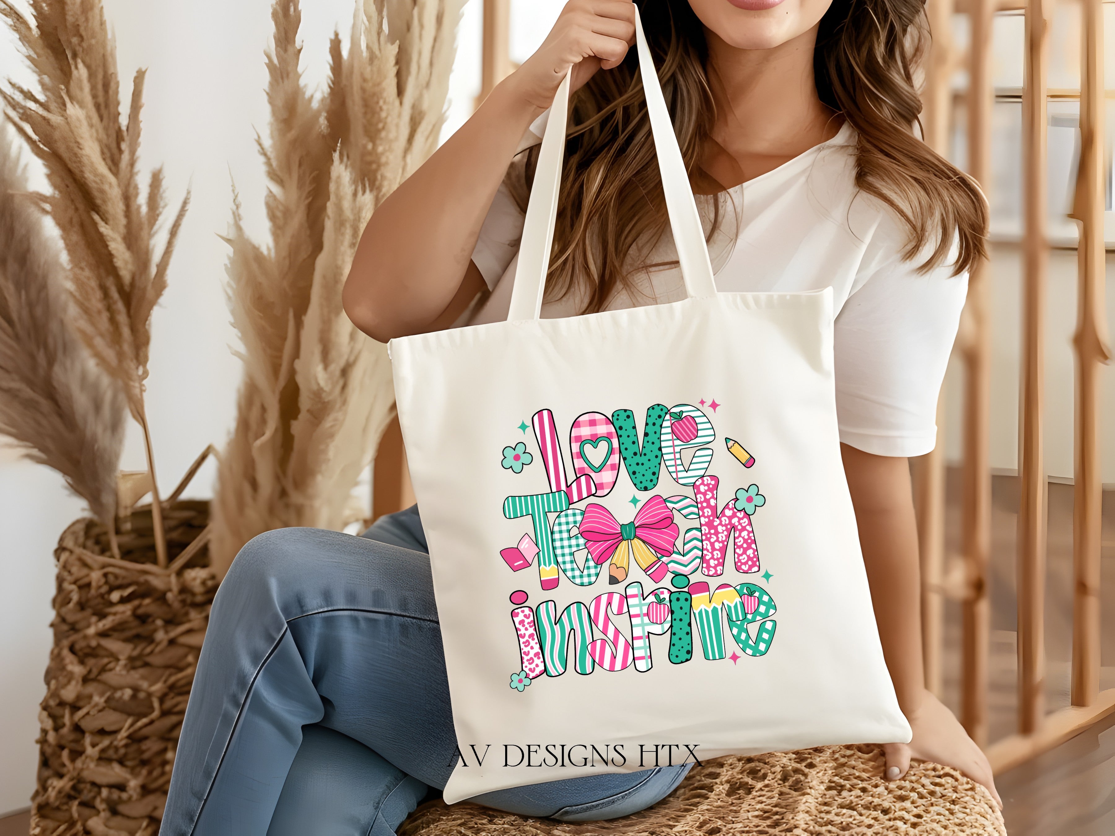 Love Teach Inspire Tote